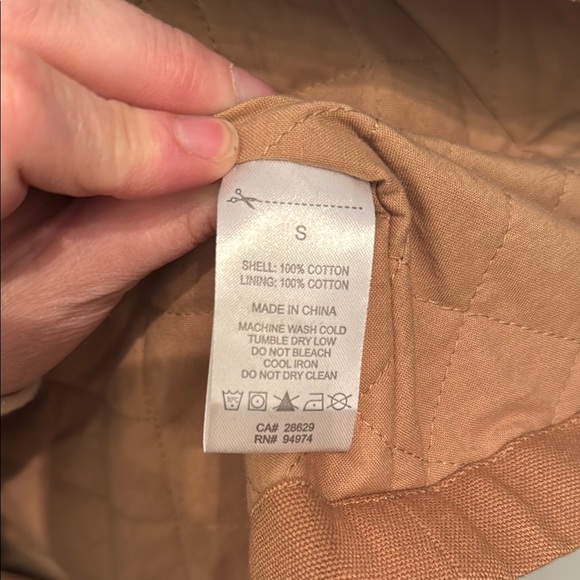 Stussy Women's Cotton Tan Blazer Jacket size S - Picture 10 of 11